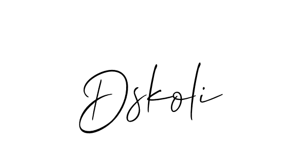 Make a beautiful signature design for name Dskoli. Use this online signature maker to create a handwritten signature for free. Dskoli signature style 2 images and pictures png