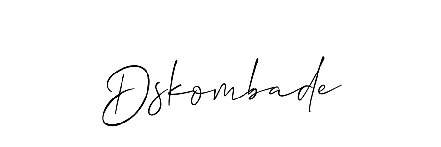 Make a beautiful signature design for name Dskombade. With this signature (Allison_Script) style, you can create a handwritten signature for free. Dskombade signature style 2 images and pictures png