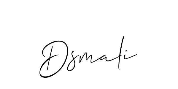 Use a signature maker to create a handwritten signature online. With this signature software, you can design (Allison_Script) your own signature for name Dsmali. Dsmali signature style 2 images and pictures png