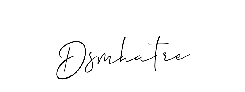 Also You can easily find your signature by using the search form. We will create Dsmhatre name handwritten signature images for you free of cost using Allison_Script sign style. Dsmhatre signature style 2 images and pictures png