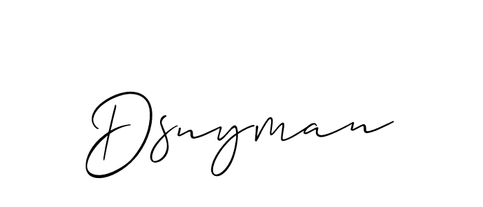 Similarly Allison_Script is the best handwritten signature design. Signature creator online .You can use it as an online autograph creator for name Dsnyman. Dsnyman signature style 2 images and pictures png