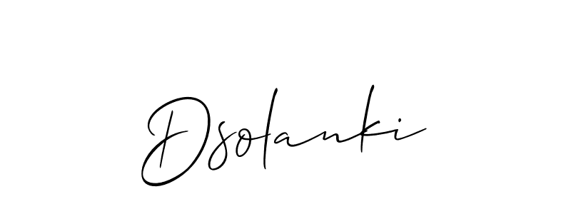 Once you've used our free online signature maker to create your best signature Allison_Script style, it's time to enjoy all of the benefits that Dsolanki name signing documents. Dsolanki signature style 2 images and pictures png