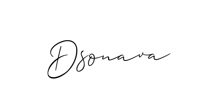 It looks lik you need a new signature style for name Dsonava. Design unique handwritten (Allison_Script) signature with our free signature maker in just a few clicks. Dsonava signature style 2 images and pictures png