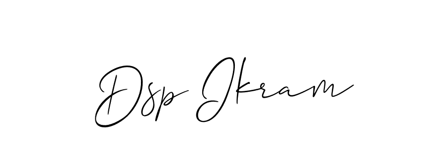 Design your own signature with our free online signature maker. With this signature software, you can create a handwritten (Allison_Script) signature for name Dsp Ikram. Dsp Ikram signature style 2 images and pictures png