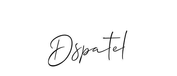 How to Draw Dspatel signature style? Allison_Script is a latest design signature styles for name Dspatel. Dspatel signature style 2 images and pictures png