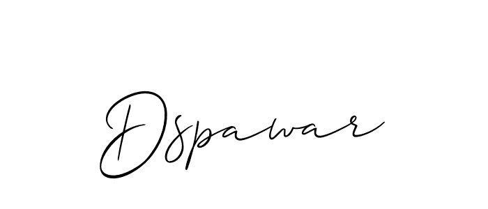 How to make Dspawar name signature. Use Allison_Script style for creating short signs online. This is the latest handwritten sign. Dspawar signature style 2 images and pictures png