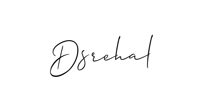 The best way (Allison_Script) to make a short signature is to pick only two or three words in your name. The name Dsrehal include a total of six letters. For converting this name. Dsrehal signature style 2 images and pictures png