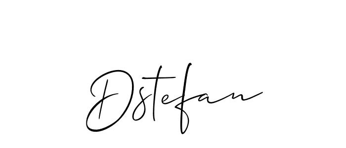 Design your own signature with our free online signature maker. With this signature software, you can create a handwritten (Allison_Script) signature for name Dstefan. Dstefan signature style 2 images and pictures png