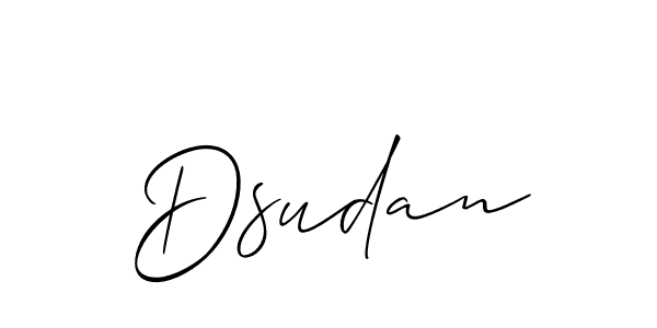 Also we have Dsudan name is the best signature style. Create professional handwritten signature collection using Allison_Script autograph style. Dsudan signature style 2 images and pictures png