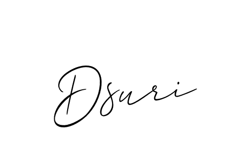 How to make Dsuri signature? Allison_Script is a professional autograph style. Create handwritten signature for Dsuri name. Dsuri signature style 2 images and pictures png