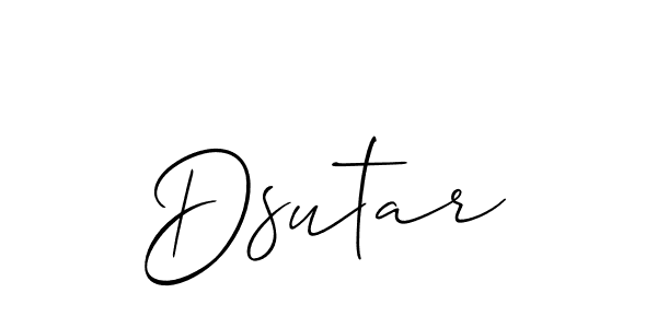 Dsutar stylish signature style. Best Handwritten Sign (Allison_Script) for my name. Handwritten Signature Collection Ideas for my name Dsutar. Dsutar signature style 2 images and pictures png