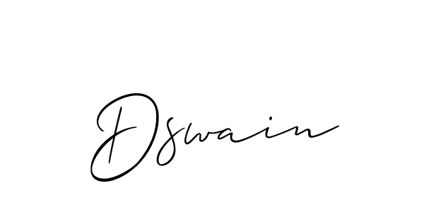 How to make Dswain name signature. Use Allison_Script style for creating short signs online. This is the latest handwritten sign. Dswain signature style 2 images and pictures png