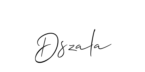 if you are searching for the best signature style for your name Dszala. so please give up your signature search. here we have designed multiple signature styles  using Allison_Script. Dszala signature style 2 images and pictures png