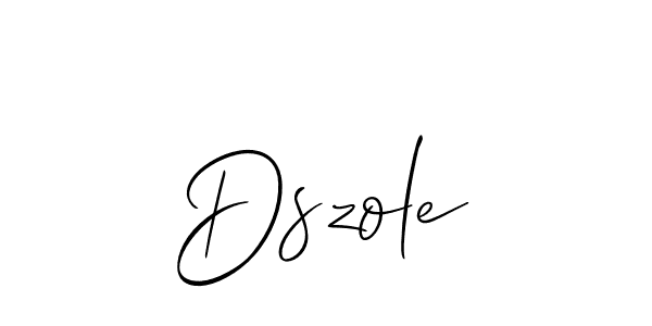 Allison_Script is a professional signature style that is perfect for those who want to add a touch of class to their signature. It is also a great choice for those who want to make their signature more unique. Get Dszole name to fancy signature for free. Dszole signature style 2 images and pictures png