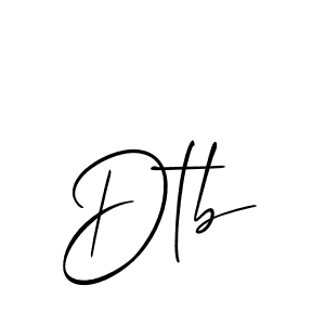 Dtb stylish signature style. Best Handwritten Sign (Allison_Script) for my name. Handwritten Signature Collection Ideas for my name Dtb. Dtb signature style 2 images and pictures png