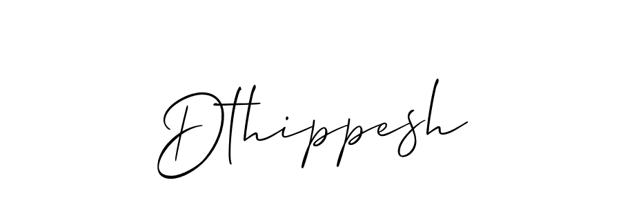 Dthippesh stylish signature style. Best Handwritten Sign (Allison_Script) for my name. Handwritten Signature Collection Ideas for my name Dthippesh. Dthippesh signature style 2 images and pictures png