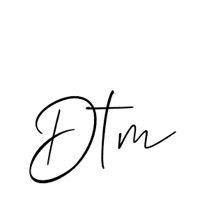 How to make Dtm name signature. Use Allison_Script style for creating short signs online. This is the latest handwritten sign. Dtm signature style 2 images and pictures png