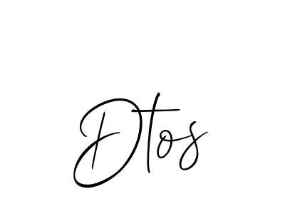 Create a beautiful signature design for name Dtos. With this signature (Allison_Script) fonts, you can make a handwritten signature for free. Dtos signature style 2 images and pictures png