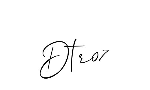 How to Draw Dtr07 signature style? Allison_Script is a latest design signature styles for name Dtr07. Dtr07 signature style 2 images and pictures png