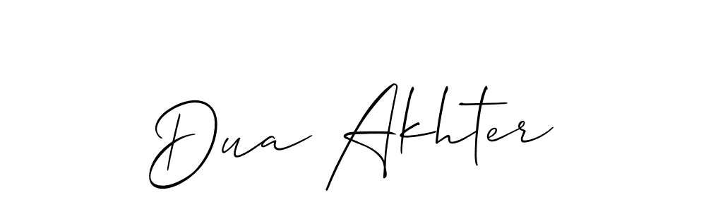 Best and Professional Signature Style for Dua Akhter. Allison_Script Best Signature Style Collection. Dua Akhter signature style 2 images and pictures png