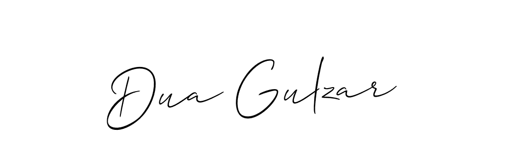 You should practise on your own different ways (Allison_Script) to write your name (Dua Gulzar) in signature. don't let someone else do it for you. Dua Gulzar signature style 2 images and pictures png