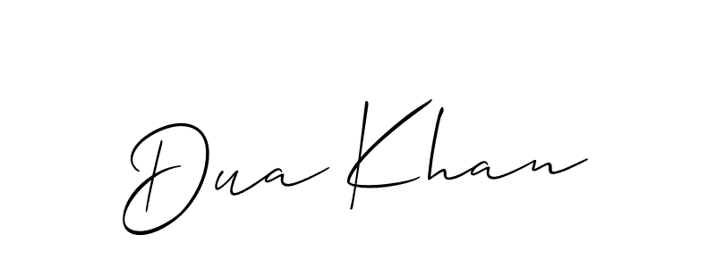 How to make Dua Khan signature? Allison_Script is a professional autograph style. Create handwritten signature for Dua Khan name. Dua Khan signature style 2 images and pictures png