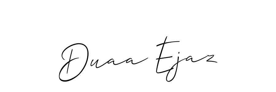 Make a beautiful signature design for name Duaa Ejaz. Use this online signature maker to create a handwritten signature for free. Duaa Ejaz signature style 2 images and pictures png