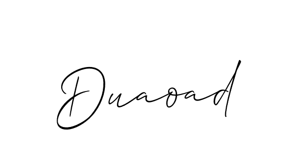 Best and Professional Signature Style for Duaoad. Allison_Script Best Signature Style Collection. Duaoad signature style 2 images and pictures png