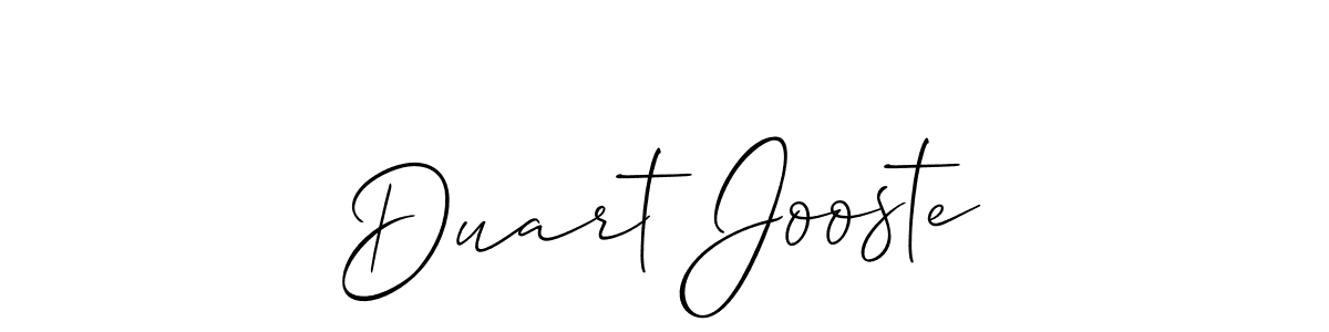 Also we have Duart Jooste name is the best signature style. Create professional handwritten signature collection using Allison_Script autograph style. Duart Jooste signature style 2 images and pictures png