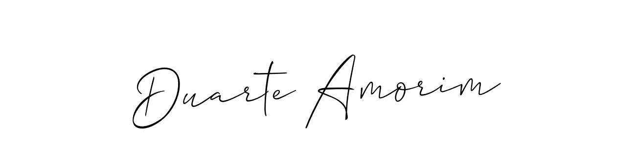 How to make Duarte Amorim name signature. Use Allison_Script style for creating short signs online. This is the latest handwritten sign. Duarte Amorim signature style 2 images and pictures png