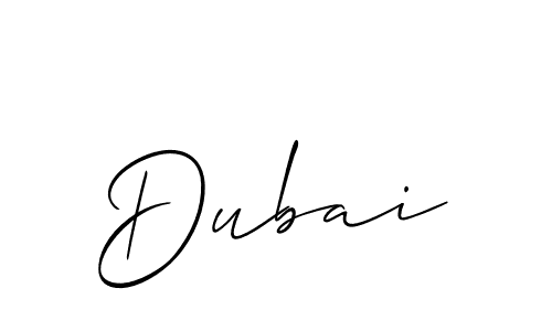 How to make Dubai signature? Allison_Script is a professional autograph style. Create handwritten signature for Dubai name. Dubai signature style 2 images and pictures png