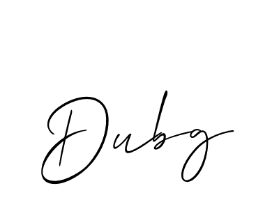 Also we have Dubg name is the best signature style. Create professional handwritten signature collection using Allison_Script autograph style. Dubg signature style 2 images and pictures png