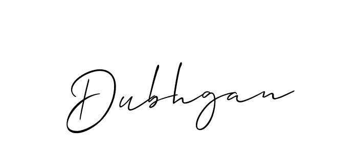 Best and Professional Signature Style for Dubhgan. Allison_Script Best Signature Style Collection. Dubhgan signature style 2 images and pictures png