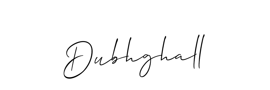The best way (Allison_Script) to make a short signature is to pick only two or three words in your name. The name Dubhghall include a total of six letters. For converting this name. Dubhghall signature style 2 images and pictures png