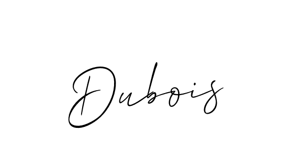 How to make Dubois name signature. Use Allison_Script style for creating short signs online. This is the latest handwritten sign. Dubois signature style 2 images and pictures png