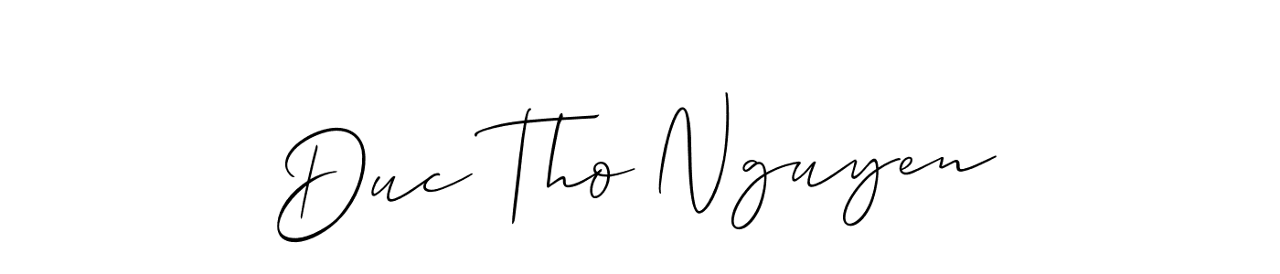 You should practise on your own different ways (Allison_Script) to write your name (Duc Tho Nguyen) in signature. don't let someone else do it for you. Duc Tho Nguyen signature style 2 images and pictures png