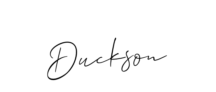 You can use this online signature creator to create a handwritten signature for the name Duckson. This is the best online autograph maker. Duckson signature style 2 images and pictures png