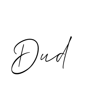 How to make Dud signature? Allison_Script is a professional autograph style. Create handwritten signature for Dud name. Dud signature style 2 images and pictures png