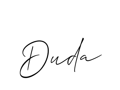 How to Draw Duda signature style? Allison_Script is a latest design signature styles for name Duda. Duda signature style 2 images and pictures png