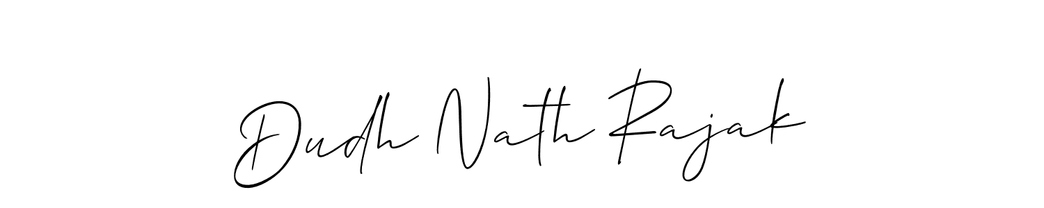 You should practise on your own different ways (Allison_Script) to write your name (Dudh Nath Rajak) in signature. don't let someone else do it for you. Dudh Nath Rajak signature style 2 images and pictures png