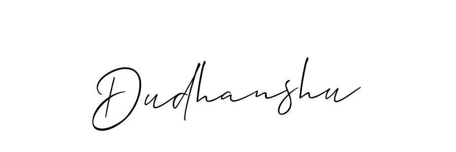 The best way (Allison_Script) to make a short signature is to pick only two or three words in your name. The name Dudhanshu include a total of six letters. For converting this name. Dudhanshu signature style 2 images and pictures png