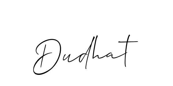 Make a beautiful signature design for name Dudhat. Use this online signature maker to create a handwritten signature for free. Dudhat signature style 2 images and pictures png