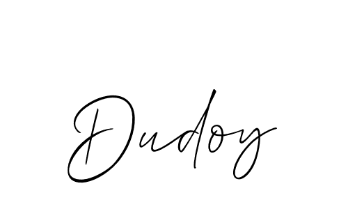 Use a signature maker to create a handwritten signature online. With this signature software, you can design (Allison_Script) your own signature for name Dudoy. Dudoy signature style 2 images and pictures png