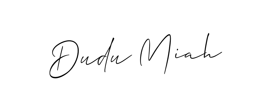 How to make Dudu Miah signature? Allison_Script is a professional autograph style. Create handwritten signature for Dudu Miah name. Dudu Miah signature style 2 images and pictures png