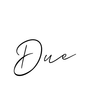 Due stylish signature style. Best Handwritten Sign (Allison_Script) for my name. Handwritten Signature Collection Ideas for my name Due. Due signature style 2 images and pictures png