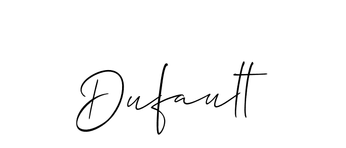 This is the best signature style for the Dufault name. Also you like these signature font (Allison_Script). Mix name signature. Dufault signature style 2 images and pictures png