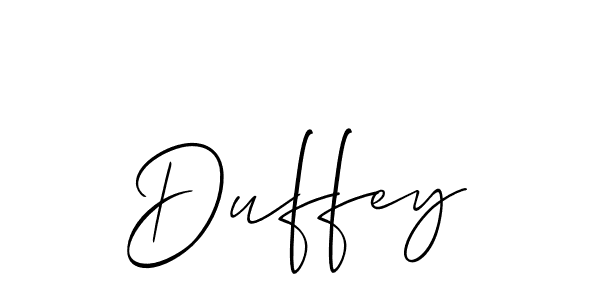if you are searching for the best signature style for your name Duffey. so please give up your signature search. here we have designed multiple signature styles  using Allison_Script. Duffey signature style 2 images and pictures png