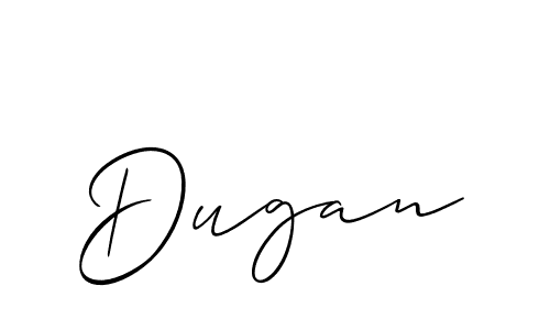 How to make Dugan name signature. Use Allison_Script style for creating short signs online. This is the latest handwritten sign. Dugan signature style 2 images and pictures png