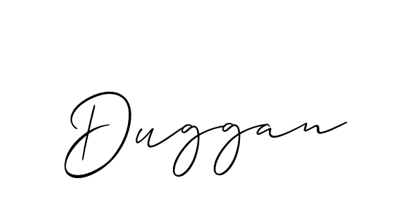 Make a short Duggan signature style. Manage your documents anywhere anytime using Allison_Script. Create and add eSignatures, submit forms, share and send files easily. Duggan signature style 2 images and pictures png