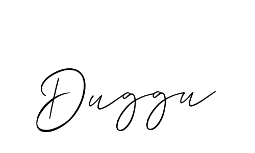 Use a signature maker to create a handwritten signature online. With this signature software, you can design (Allison_Script) your own signature for name Duggu. Duggu signature style 2 images and pictures png